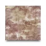 Italian Wall Decoration Brown with Beige Color, 10m x 1.06m