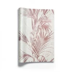 Leaf-patterned Wall Covering 10m×1.06m Off White with Reddish Brown