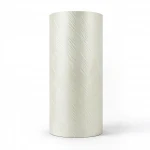 Vinyl Wallpaper, Wavy Design, Size 15.6m×106cm, Light Beige Color