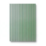 Striped Wall Covering 10m x 1.06m Green with Beige