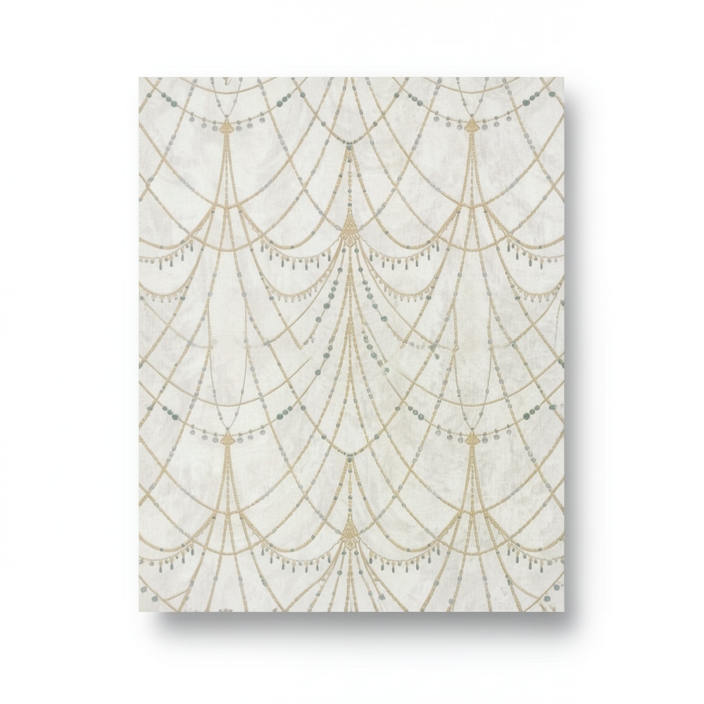 Italian Wall Decoration Pale Beige Color, 10m x 1.06m, Model 85078