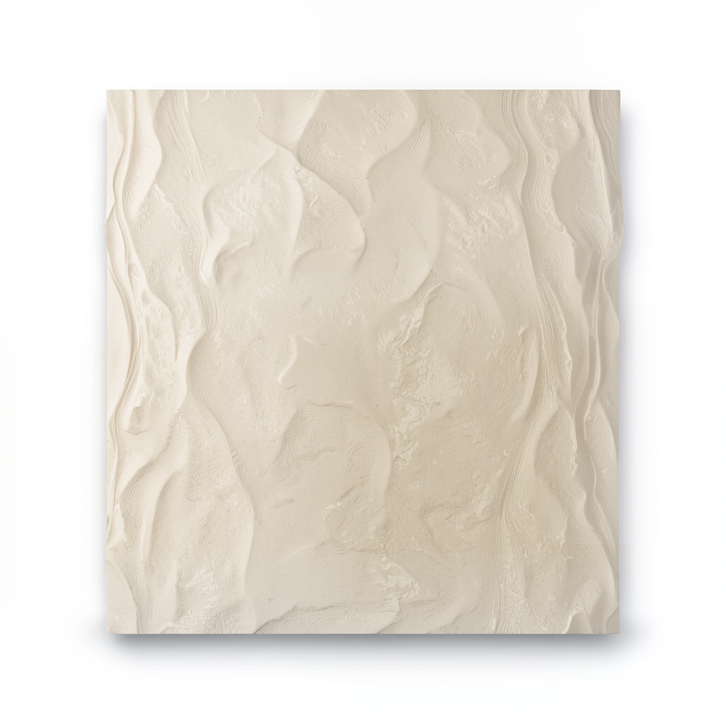 Wavy Wall Decoration 10m×1.06m Beige Color, Model Z46003