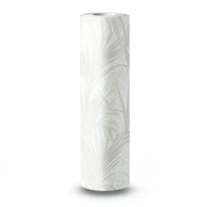 Italian Wall Decor 10m x 1.06m, OFF White, Leaf Pattern