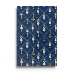 Italian Wallpaper Navy Blue Color, 10m Length x 1.06m Width, Model 85092