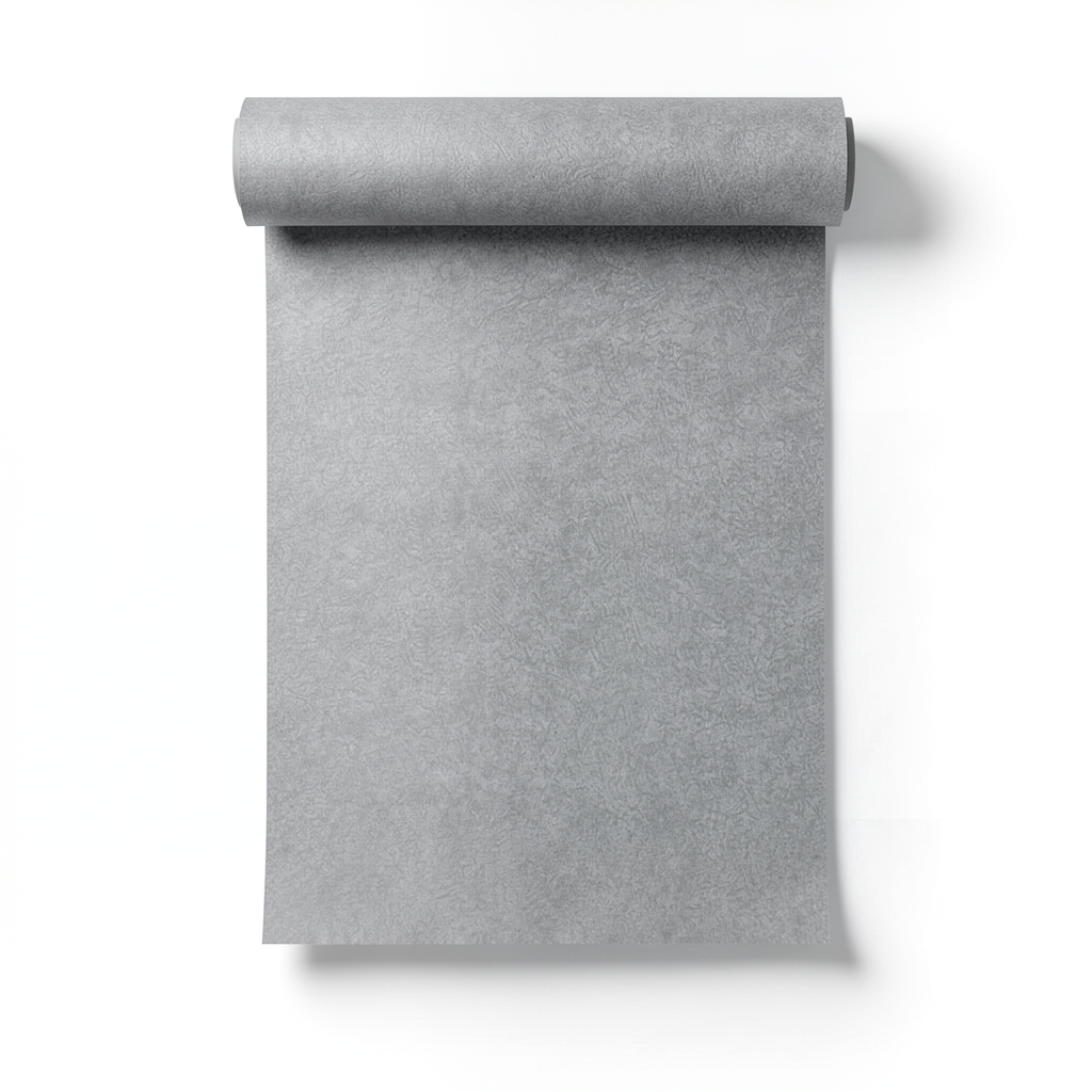 Italian Wall Covering Gray Color, 10m Length, 1.06m Width