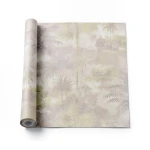 Italian Wall Covering Size 10m×1.06m, Beige with Gray Color