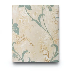 Italian Floral Wallpaper 10m×1.06m Beige, Model 5843