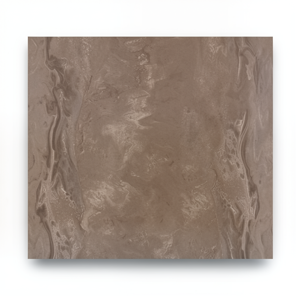 Wavy Wall Covering 10m×1.06m Brown Color, Model Z46006
