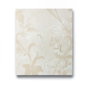 Floral Wall Covering 10m x 1.06m Light Beige, Model 5847
