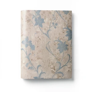 Italian Floral Wall Decoration 10m×1.06m Light Brown, Model 5845