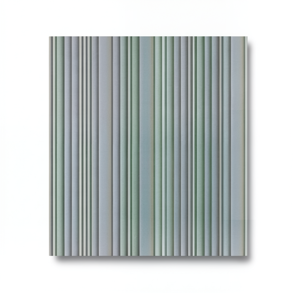 Italian Striped Wallpaper 10m×1.06m Gray to Green, Model Z21811