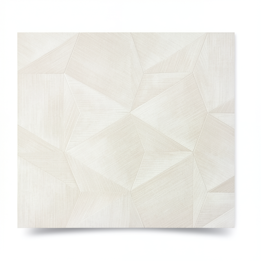 Geometric Wall Covering 10m x 1.06m Light Beige