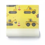 German wallpaper for youth and children, size 10 m x 0.53 m, yellow color, model 465501 