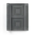 ورق حائط هندسي مقاس 10 م×1.06 م لون رمادي داكن