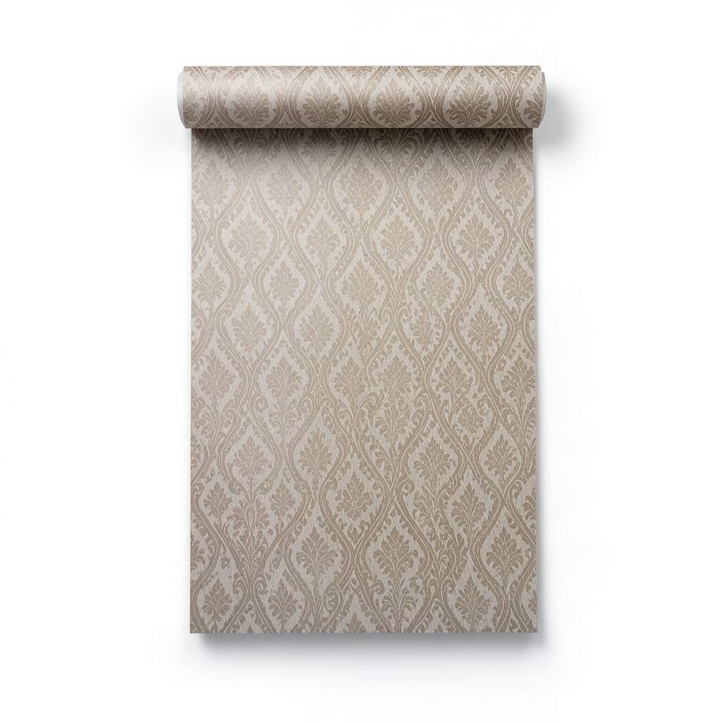 Italian Patterned Wall Decoration 10m×1.06m Light Brown
