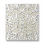  Italian Wall Covering Beige with Gray Color, Length 10m, Width 1.06m, Model 82090