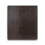 Geometric Wallpaper 10m×1.06m Dark Brown Color, Model Z46028