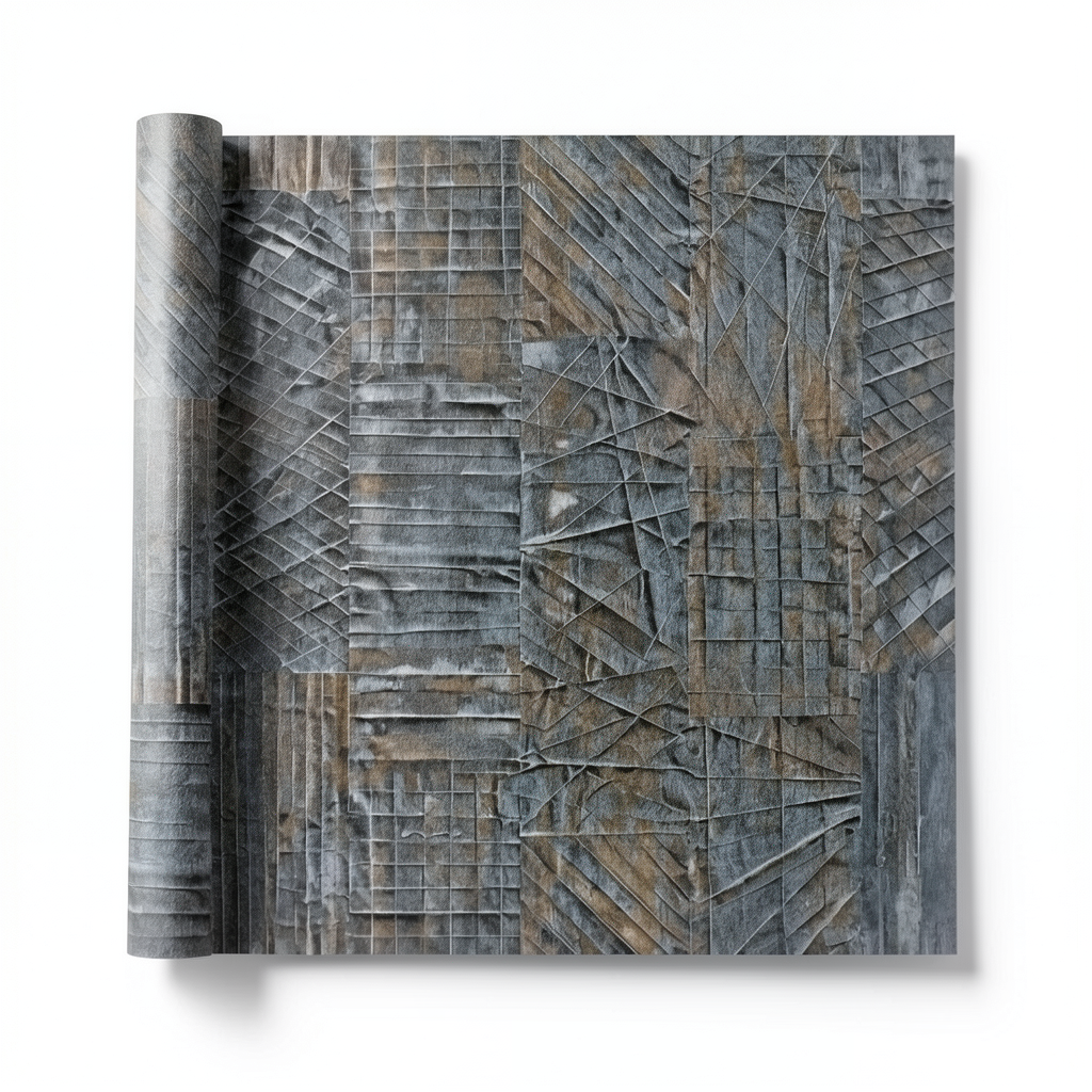 Italian Wallpaper Dark Gray Color, 10m x 1.06m, Model Z44947