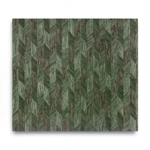 Italian Geometric Wall Decoration 10m×1.06m Dark Green