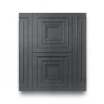 Geometric Wall Decoration 10m×1.06m Dark Gray Color