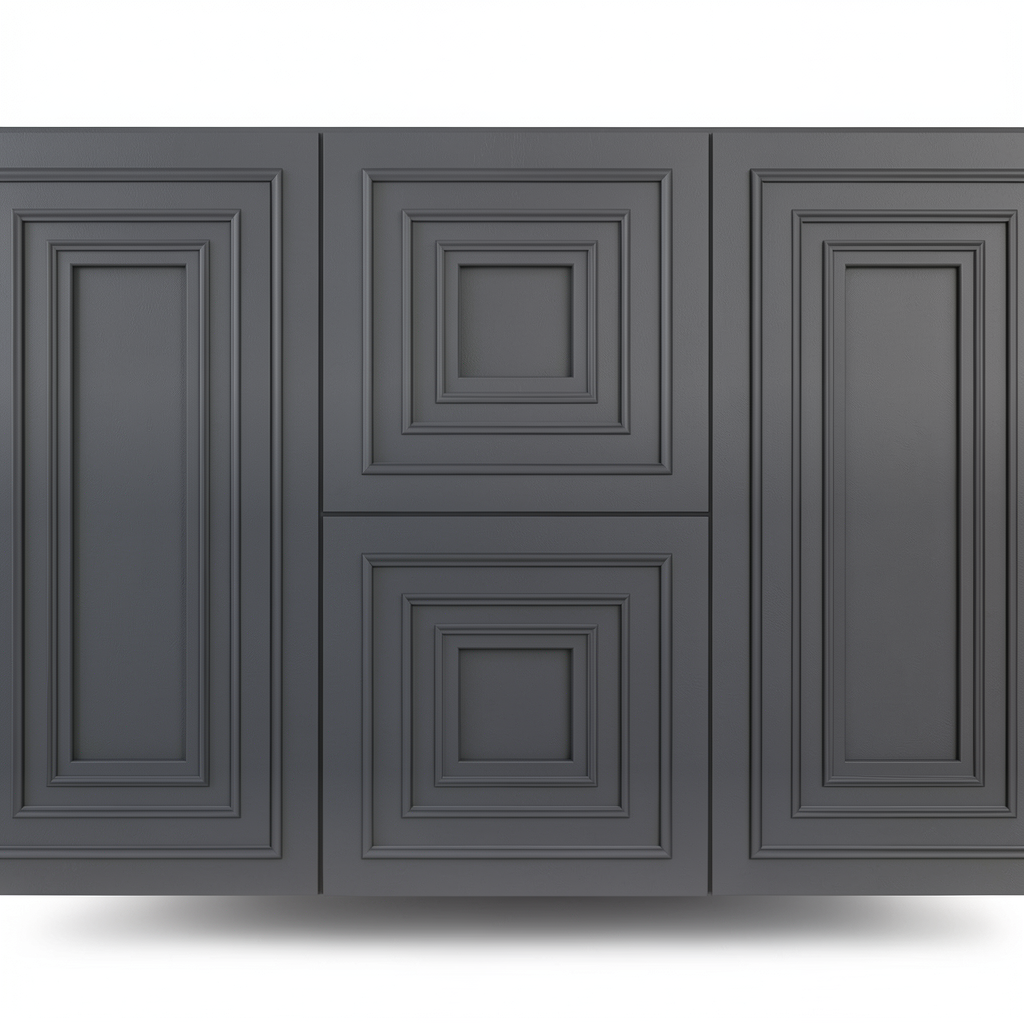Geometric Wall Decoration 10m×1.06m Dark Gray Color
