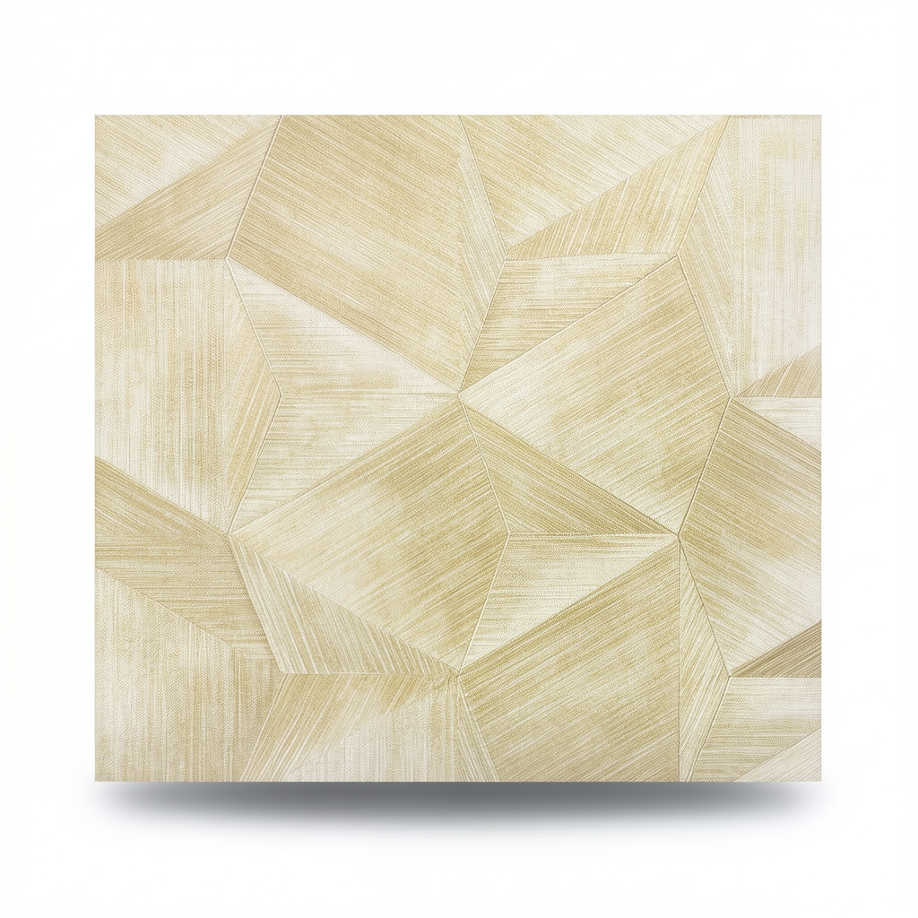Italian Geometric Wall Decoration 10m×1.06m Beige to Gold