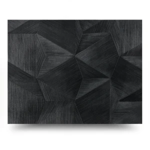 Geometric Wall Covering 10m x 1.06m Black Color, Model Z21852