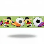 German wall Covering for youth and children, size 10 m x 0.53 m, multicolor, model 471809 