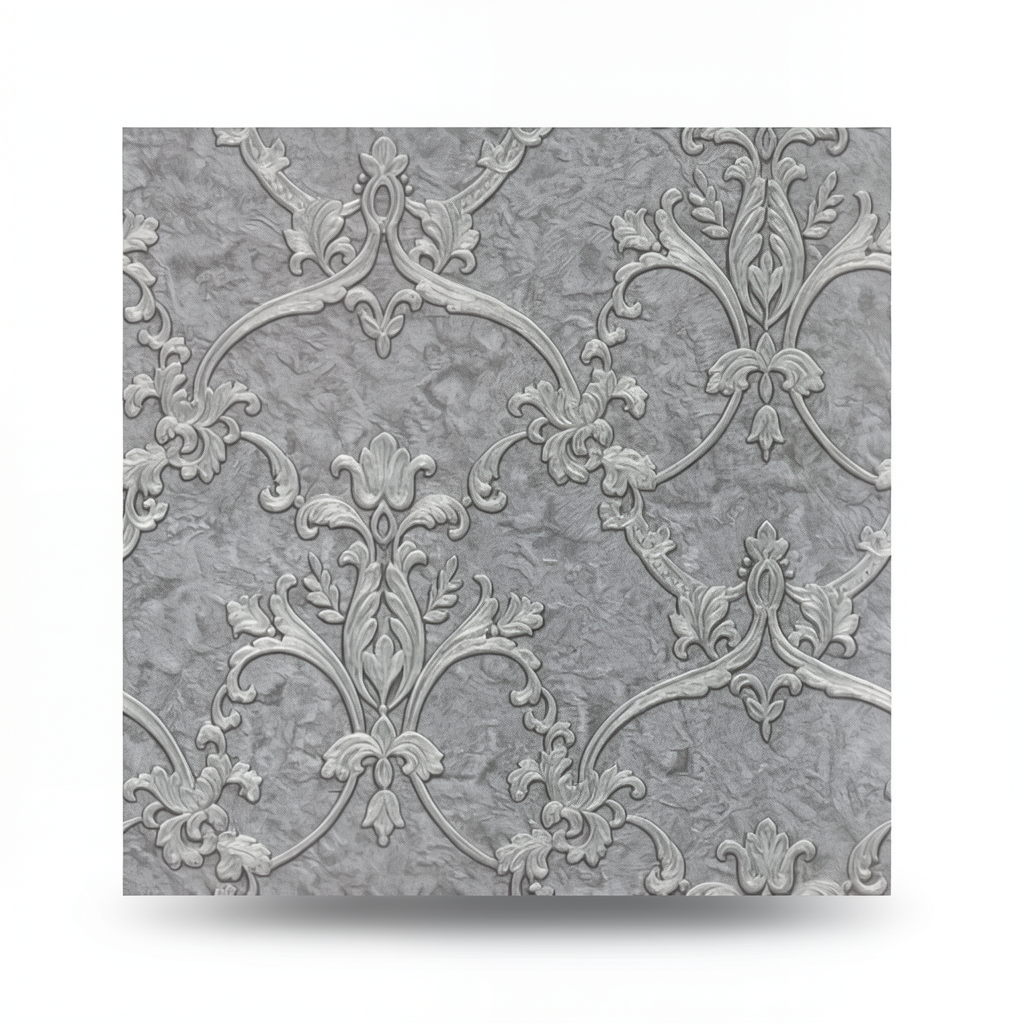 Classic Wall Decoration Gray Color Size 10m×1.06m Model Z46031