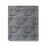 ورق جداري ايطالي لون رمادي غامق 10 م × 1.06 م، موديل Z44928