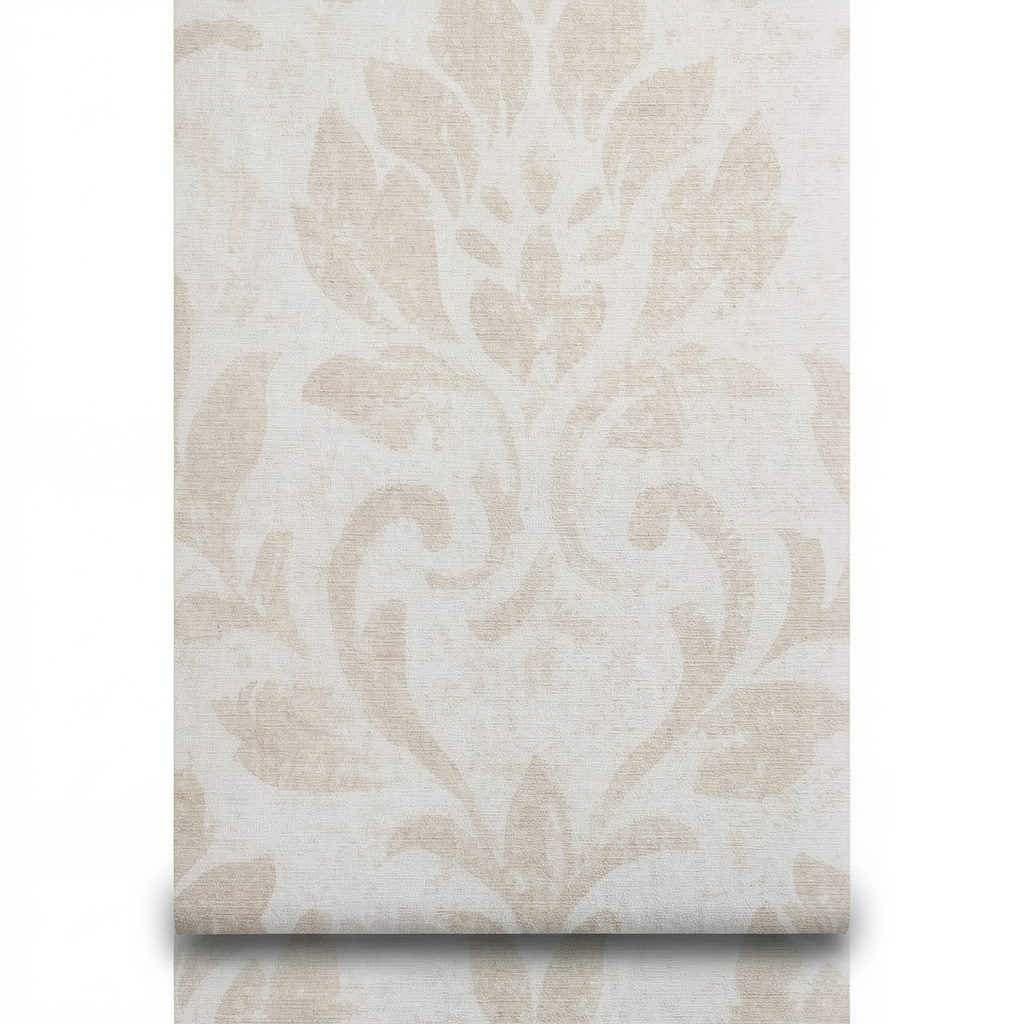 Patterned Wallpaper 10m x 0.73m Beige Color, Model 310003