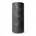 Italian Wallpaper Dark Gray with Green Color, Length 10m, Width 1.06m, Model 85029