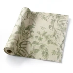 Italian Wooded Wallpaper Size 10m×1.06m Beige with Green, Model Z21839