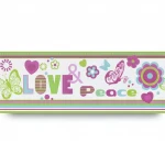 German wall Covering for youth and children, size 10 m x 0.53 m, multicolor, model 478518 
