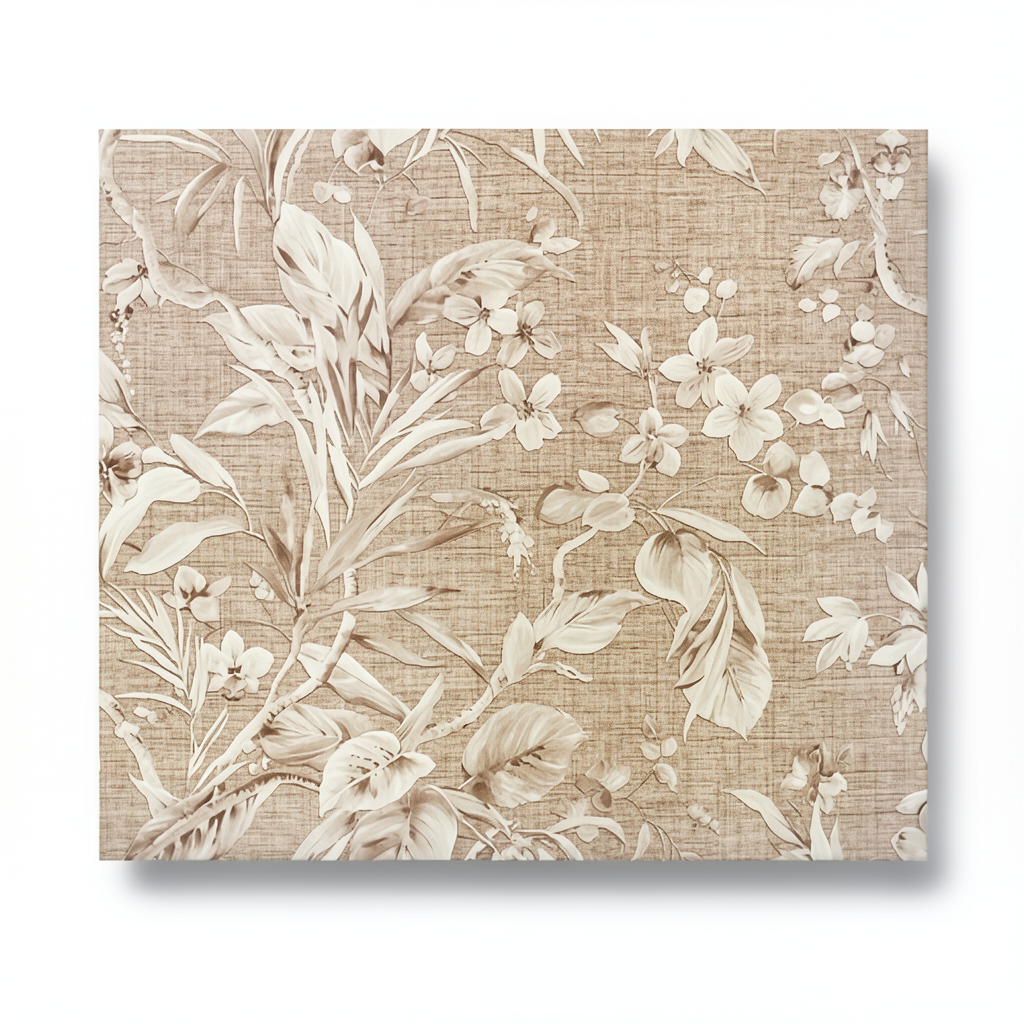 Italian Wooded Wall Decoration 10m×1.06m Light Brown