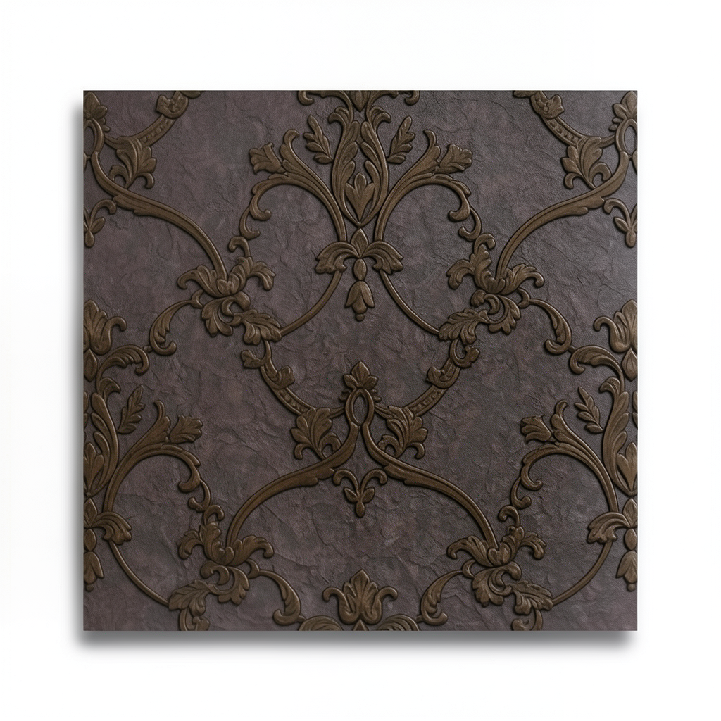 Classic Wall Decoration 10m×1.06m Dark Brown, Model Z46038