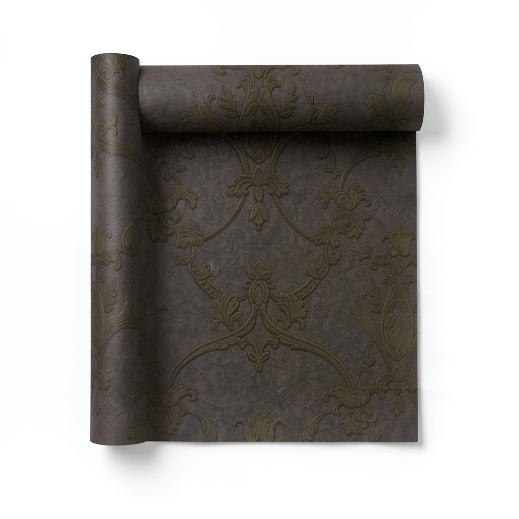 Classic Wall Decoration 10m×1.06m Dark Brown, Model Z46038