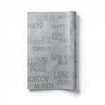 Youth and children wall decoration, gray color, length 10 m, width 0.53 m, model 766707 