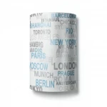 German wallpaper for youth and children, size 10 m x 0.53 m, gray and blue color, model 766714 