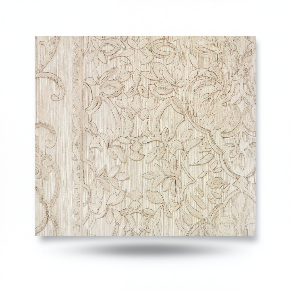 Classic Wall Covering Light Beige, 10m Length, 1.06m Width, Model Z21817