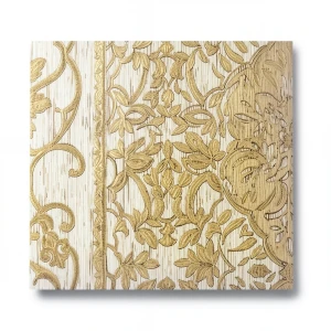 Italian Classic Wall Decoration 10m×1.06m Beige with Gold, Model Z21823