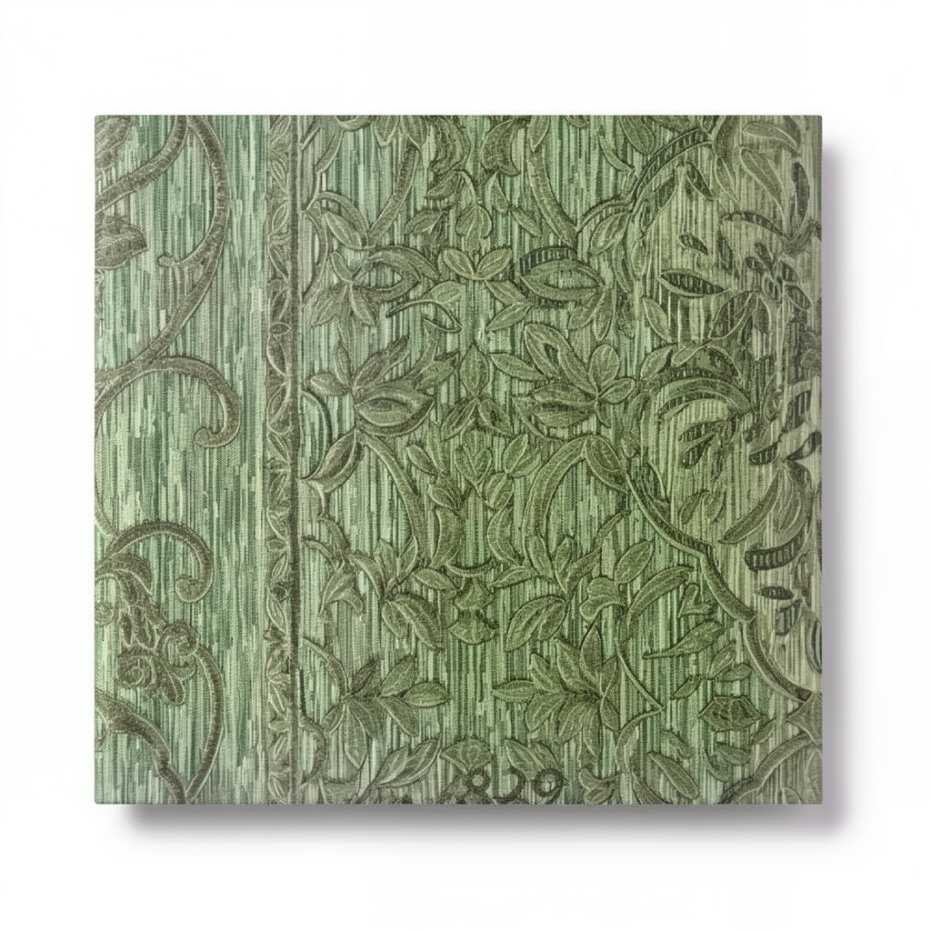 Classic Wall Covering 10m x 1.06m Green Color, Model Z21829