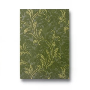 Italian Wall Covering Olive Green 10m x 0.73m, Model 24011