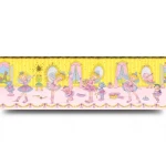 Youth and Children Wallpaper 10m x 0.53m Yellow and Pink