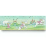 Youth and Children Wallpaper 10m x 0.53m Green with Blue