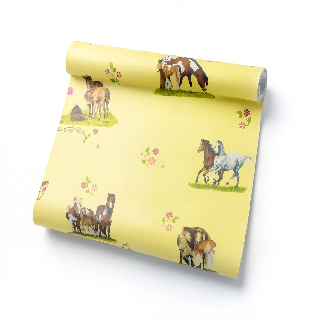 Youth and Children Wallpaper 10m×0.53m Yellow, Model 290509