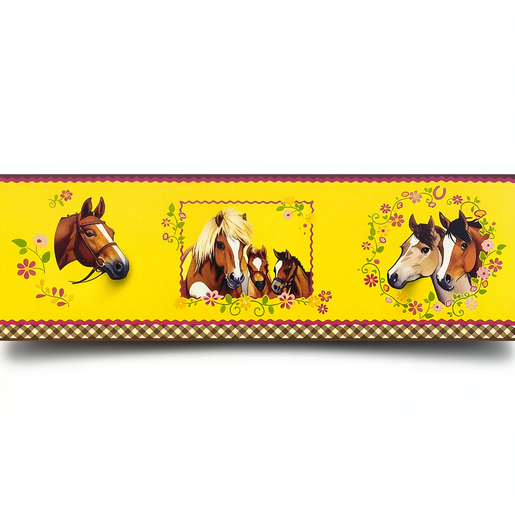 Youth and Children Wall Covering Yellow, 10m x 0.53m, Model 290806