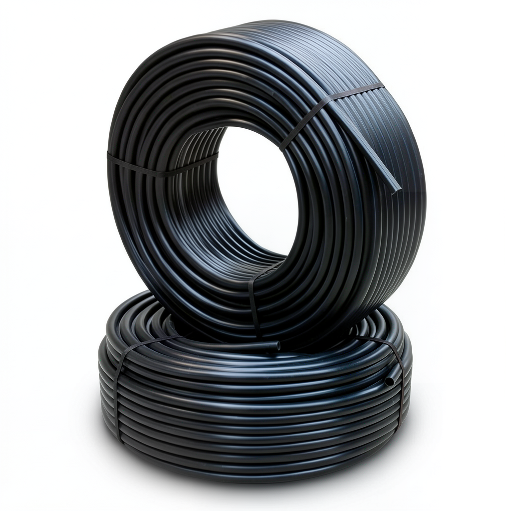 أنابيب HDPE الراجحي PE 100 ضغط 6 بار قطر خارجي 20 مم سمك 2.3 مم لون أسود