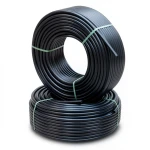 أنابيب HDPE PE 100 ضغط 6 بار قطر خارجي 40 مم سمك 2.3 مم لون أسود