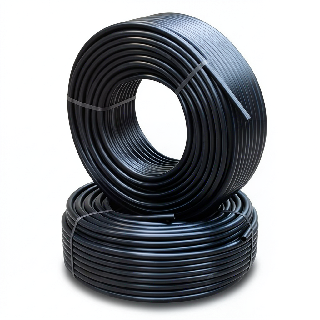 أنابيب HDPE PE 100 ضغط 6 بار قطر 50 مم سمك 2.9 مم أسود